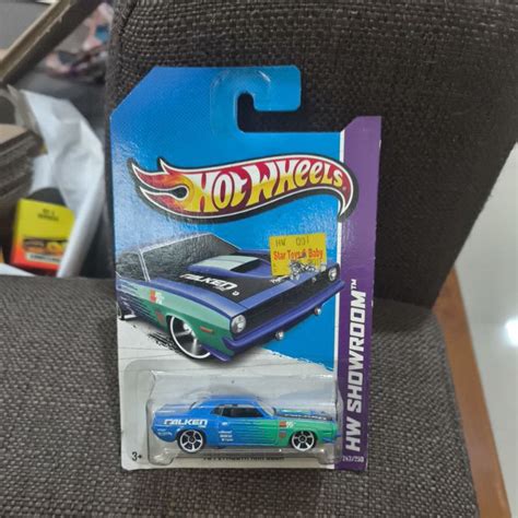 Hot Wheels Plymouth AAR Cuda Falken Blue HW Showroom Shopee Malaysia