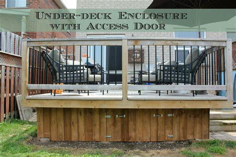 Turtles And Tails Under Deck Enclosure With Access Door