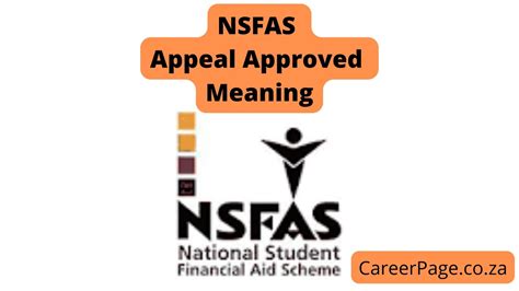 Nsfas Appeal Approved Meaning Here Are The Answers