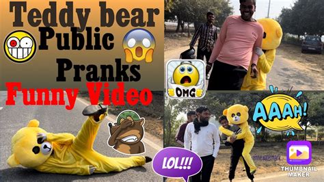 Teddy Bear Funny Dance In Public Place 2024 New Video Public