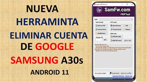 Eliminar Cuenta De Google Samsung A S Android Nueva Herramienta