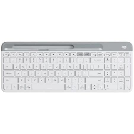 Teclado De Membrana Sem Fio Logitech K Branco En Layout