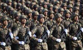 PLA Chinese Troops In Training Exercise