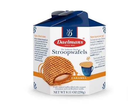 Daelmans Caramel Stroopwafels in Hexa Box per single & box