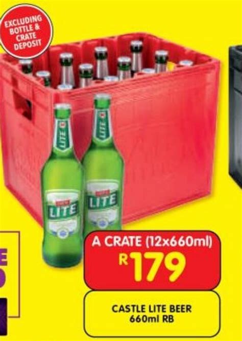 CASTLE LITE BEER 660ml RB Offer At Shoprite