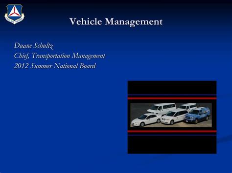 Ppt Vehicle Management Powerpoint Presentation Free Download Id