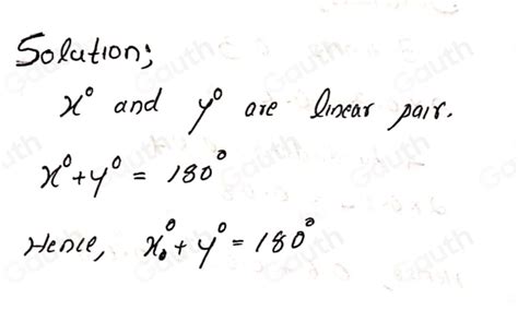 Solved If X 0 And Y 0 Are In Linear Pair Then Write The Value Of X 0 Y