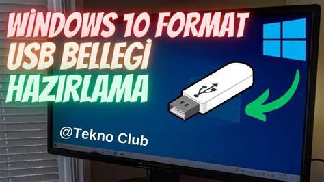 Windows 10 Format USB Belleği Hazırlama 2024 GÜNCEL YouTube