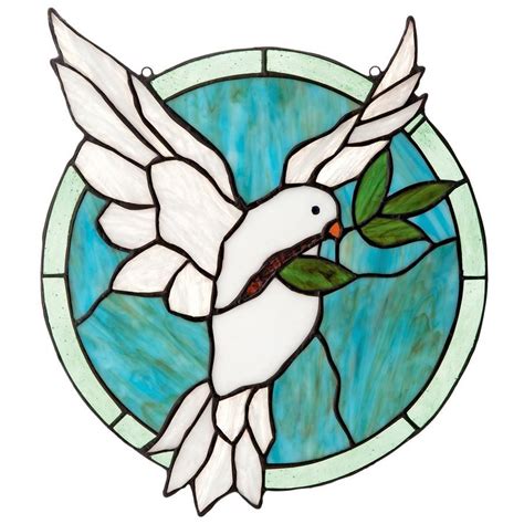 Design Toscano Dove Of Peace Tiffany Style Stained Glass Window Stained Glass