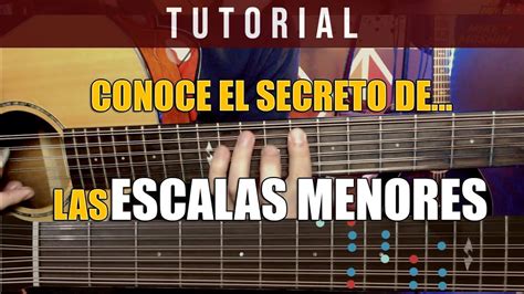 TUTORIAL Escalas menores Escala menor armónica y Pentatónica menor