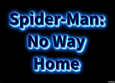 Spider-Man: No Way Home Text Effect and Logo Design Movie