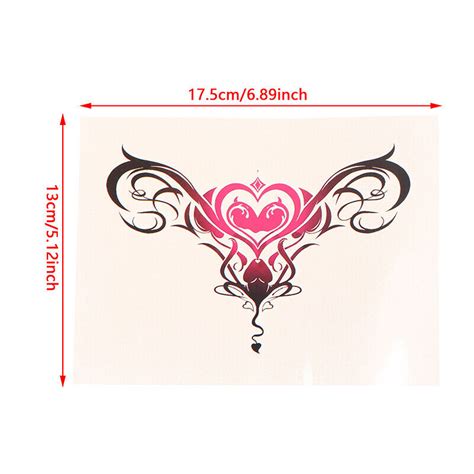 1 Pcs Tatoo Sex Waterproof Temporary Tattoos Womb Fake Tattoos Sticker Ebay