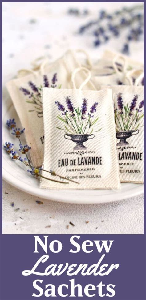 Lavender Sachets Diy No Sew Lavender Sachets Sachet Lavender Crafts