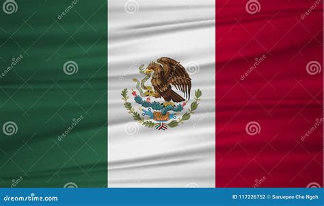 Mexico Flag Vector Vector Flag Of Mexico Blowig In The Wind Mexican