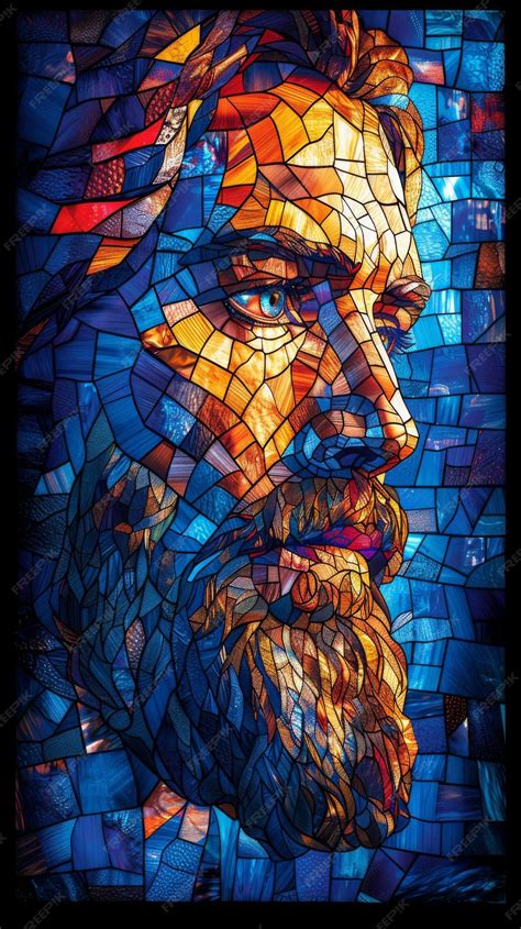 Premium Photo Jesus Christ In Mosaic Style Religious Icon As God Who