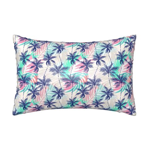 Disketp Palm Leaves Satin Pillowcase For Hair And Skin Satin Pillow