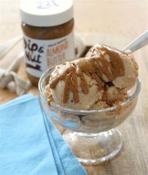 Creamy Almond Butter Ice Cream - thewonkyspatula.com