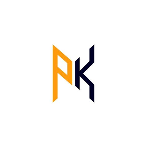 Dise O Creativo Del Logotipo De La Letra Pk Con Gr Fico Vectorial