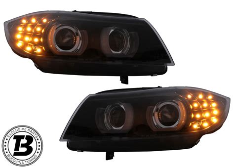 Faruri D Led Angel Eyes Compatibile Cu Bmw Seria E Afs