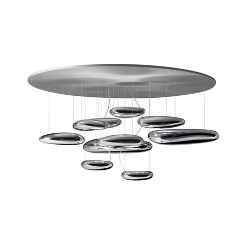 Mercury led ceiling lamp, chrome - Artemide