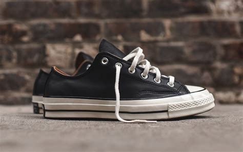 Converse Chuck Taylor Ox 70 Black Leather Sneaker Bar Detroit