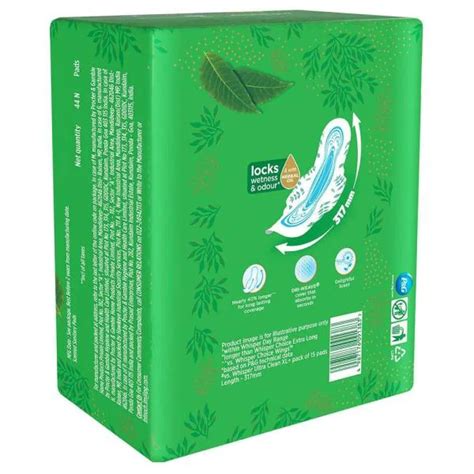 Whisper Ultra Clean Sanitary Napkin With Wings Xl 44 Pads Jiomart