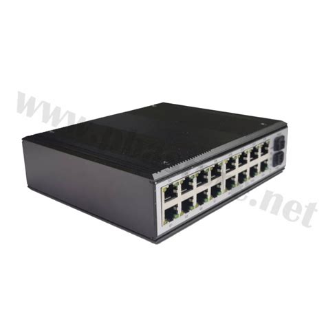 Gigabit Industrial Switch Hub 16 Lan Rj45 2sfp101001000m