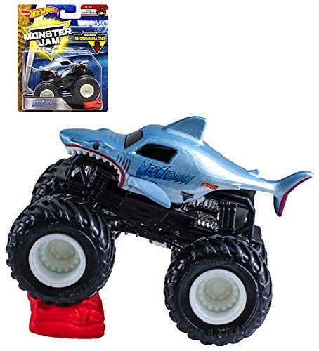 Hot Wheels Monster Jam Epic Additions Megalodon With Re Crushable Car Scale Pricepulse