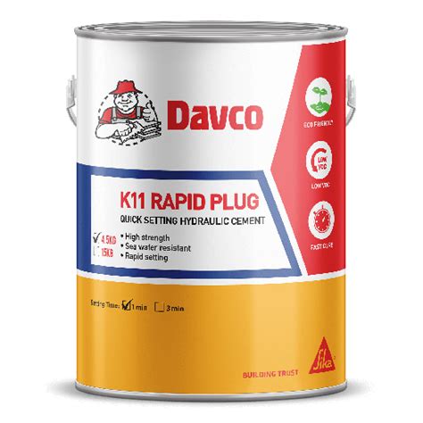 Davco K Rapid Plug Min Kg Sika