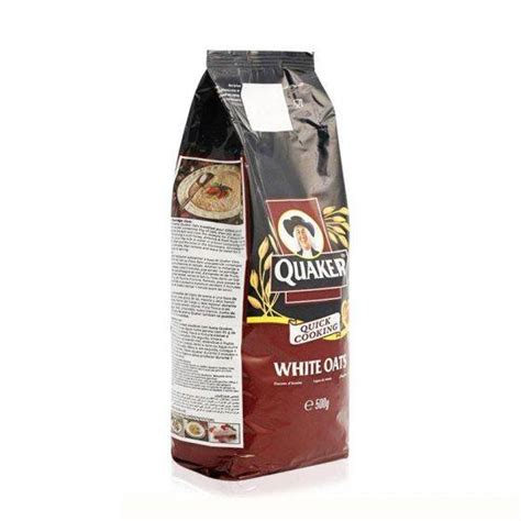 Quaker Quick Cooking White Oats Packet 500g Quaker Quick Cooking