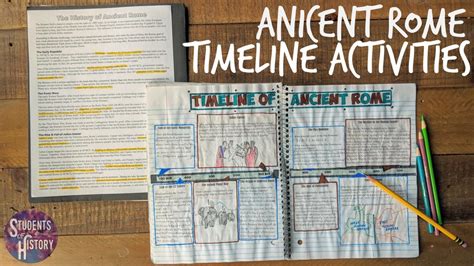 Ancient Rome Timeline Activities