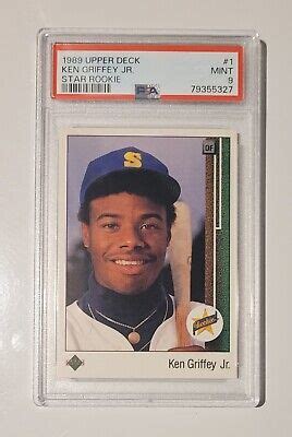 Upper Deck Ken Griffey Jr Star Rookie Hof Rookie Rc Psa Mint