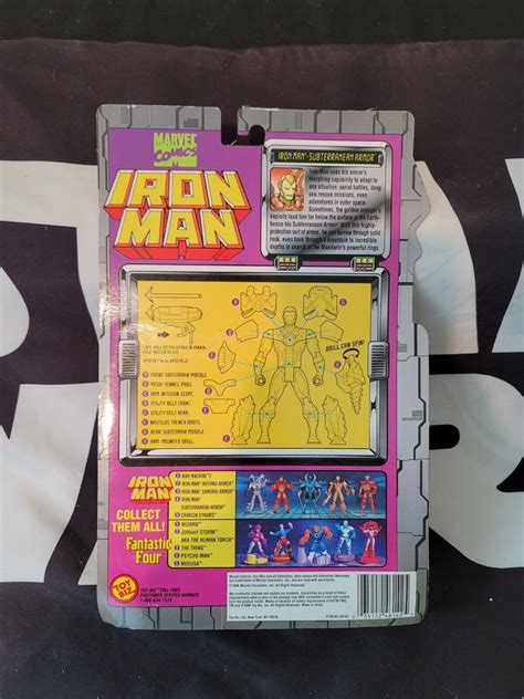 1996 Toy Biz Marvel 5 In Iron Man Subterranean Armor Evac Equiptment