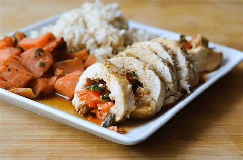 Chicken Roll Ups With Garlic Soy Pan Sauce Easy Recipe