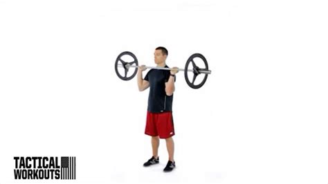 How To Barbell Shoulder Front Press Youtube