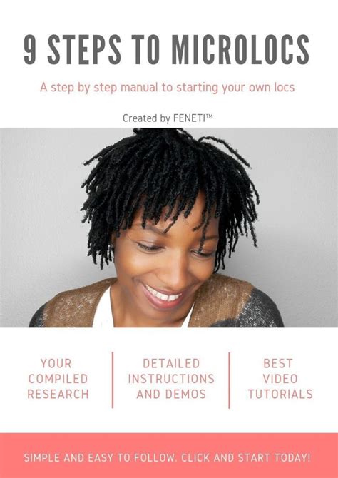 9 STEPS TO MICROLOCS Amazing How To Manual To Start Your Own Locs