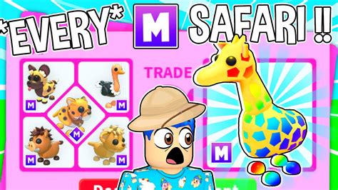 I Traded Every MEGA SAFARI THEME PET In Adopt Me Roblox Adopt Me