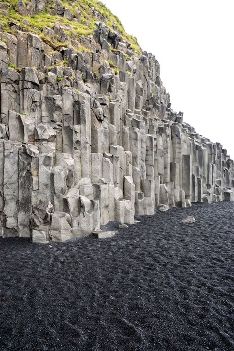 Bazalt Kamienne Kolumny I Czarna Piasek Pla A Reynisfjara Iceland