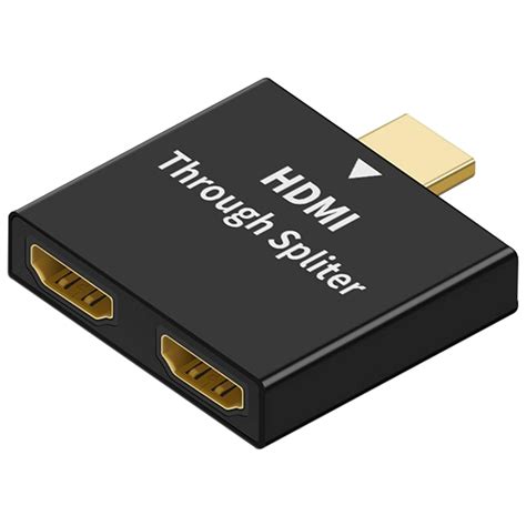 Qianrenon Hdmi Entr E Sortie Splitter Adaptateur Connecteur Hdmi