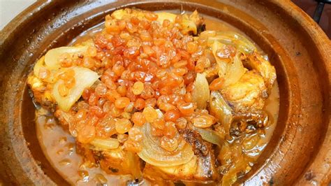 Cuisine Marocaine Recette Tajine Poissons Aux Oignons Et Raisins Secs