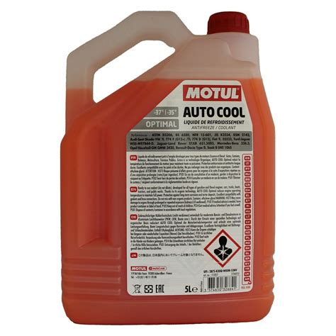 Motul Auto Cool Optimal C Car Antifreeze Coolant Ready To Use