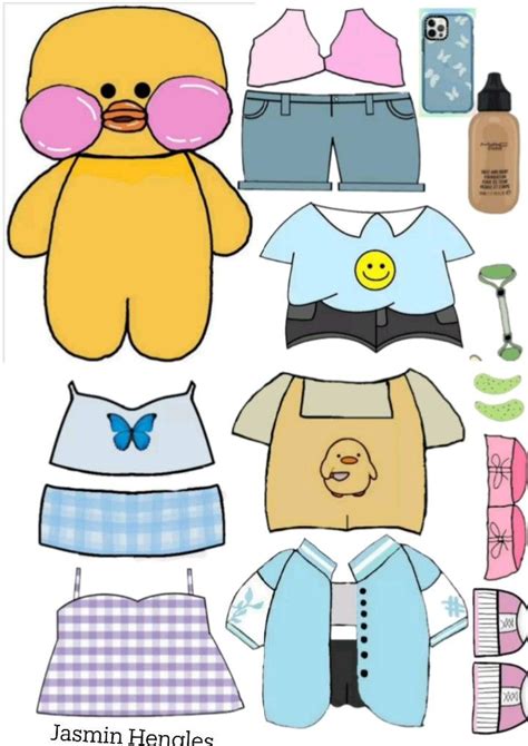 Paper Duck Kit Completo 🐥 Paper Doll Template Paper Clothes Paper