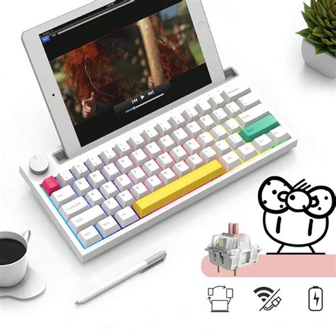 AJAZZ AJAZZ K620T Wireless Mechanical Keyboard Dual Mode Hot Swappable