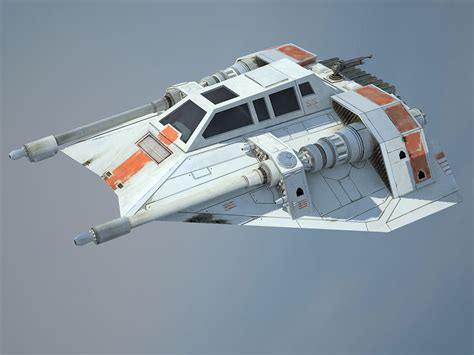 T Airspeeder Snowspeeder D Modeling Games And Digital Art Lessons