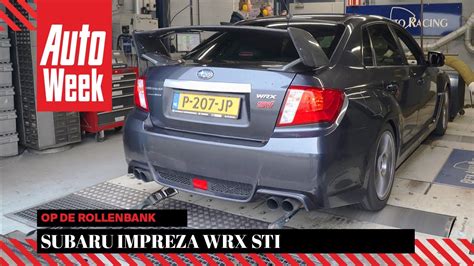 Subaru Impreza Wrx Sti Op De Rollenbank Youtube