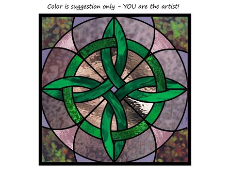 Celtic Knot Pattern For Stained Glass Mosaics Quilting Needle