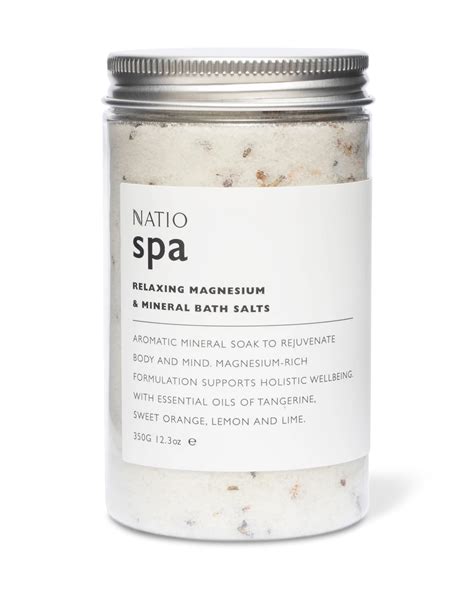 Natio Spa Relaxing Magnesium And Mineral Bath Salts 350g