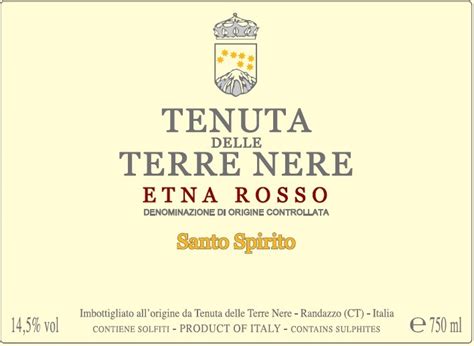 2020 Terre Nere Etna Rosso Santo Spirito MacArthur Beverages