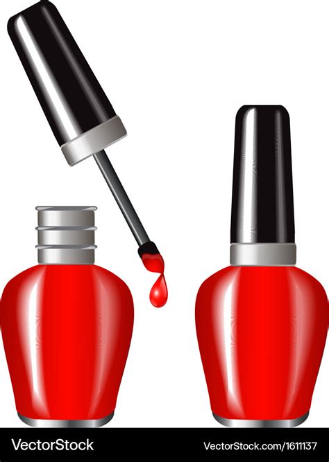 Red Nail Polish Royalty Free Vector Image VectorStock