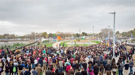 Mayra Mendoza Y Sergio Massa Inauguraron El Nuevo Parque De La Ribera